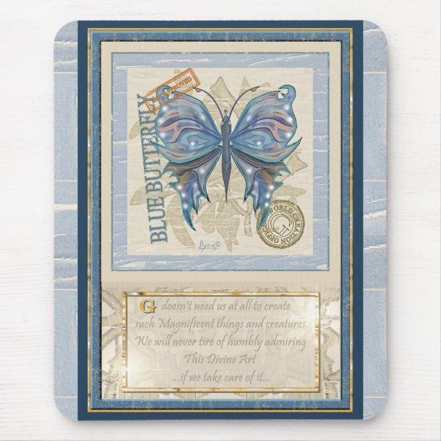 G Creation Office butterfly Mouse Mat (Front)