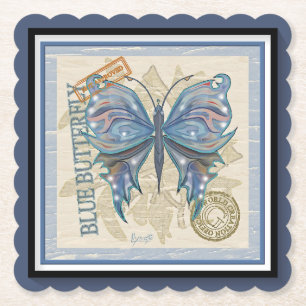 G Creation Office butterfly Paper Coaster