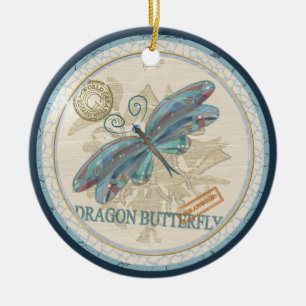 G Creation Office dragonfly Ceramic Tree Decoration