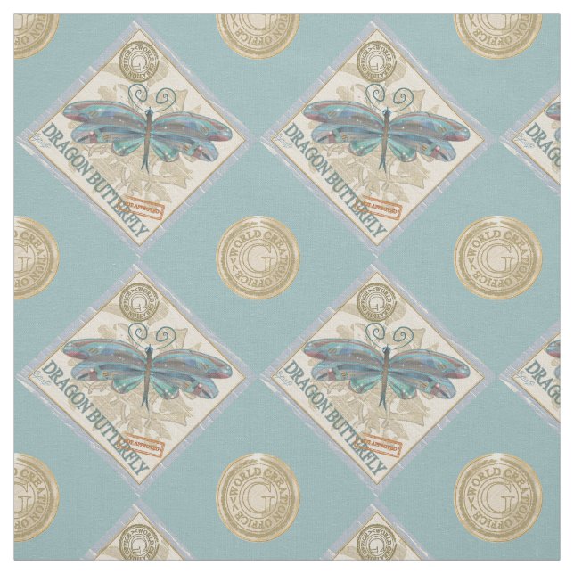 G Creation Office dragonfly Fabric (Swatch)
