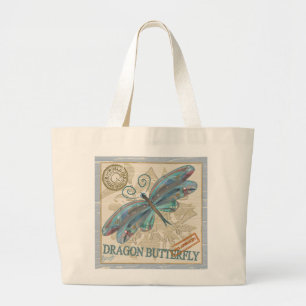 G Creation Office dragonfly Large Tote Bag