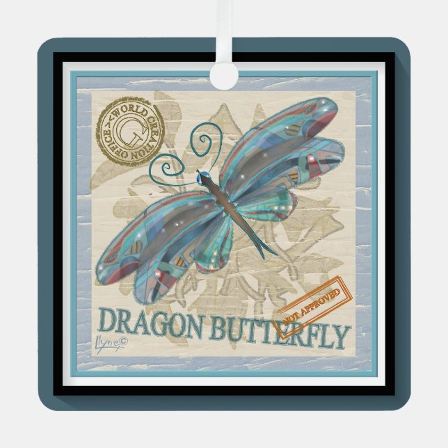 G Creation Office dragonfly Metal Tree Decoration (Front)