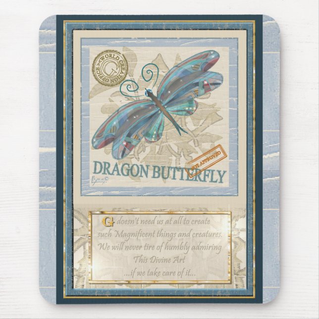 G Creation Office dragonfly Mouse Mat (Front)