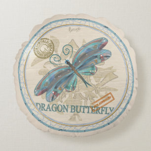 G Creation Office dragonfly Round Cushion