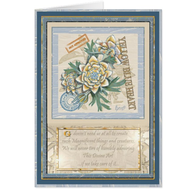 G Creation Office yellow flower birthday card (Front)