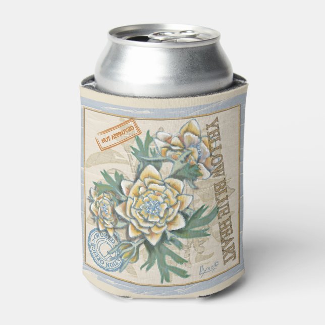 G Creation Office yellow flower Can Cooler (Can Front)