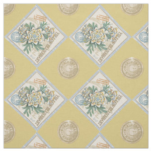 G Creation Office yellow flower Fabric