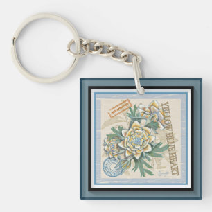 G Creation Office yellow flower Key Ring