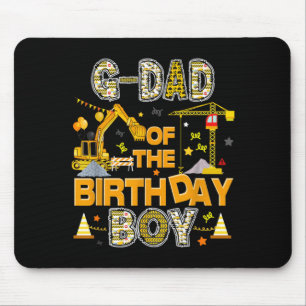 G Dad of The Birthday Boy Construction Worker Mouse Mat