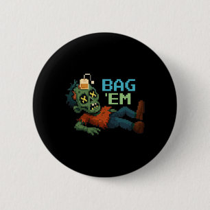 G em Pixel Zombie Tea G Halloween Npc Gamer Meme  6 Cm Round Badge