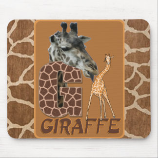 G FOR GIRAFFE MOUSE MAT