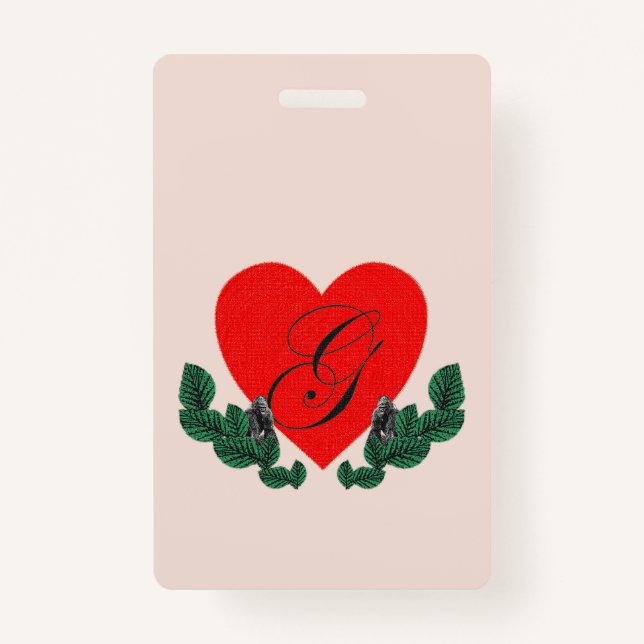 G for Gorilla ID Badge (Back)