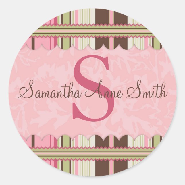 G Girl Sticker Monogram (Front)