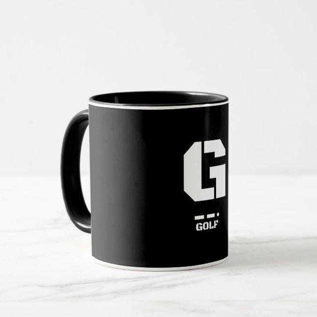 G (Golf) NATO Phonetic Alphabet & Morse Code Mug (Front Left)