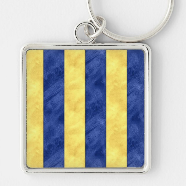 G Golf Watercolor Nautical Signal Maritime Flag Key Ring (Front)