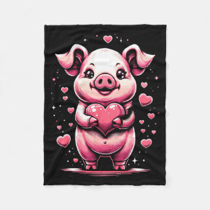G Holding Heart Valentines Day Cute Valentine 1  Fleece Blanket