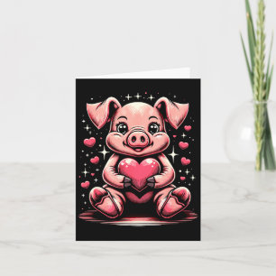 G Holding Heart Valentines Day Cute Valentine 2  Card