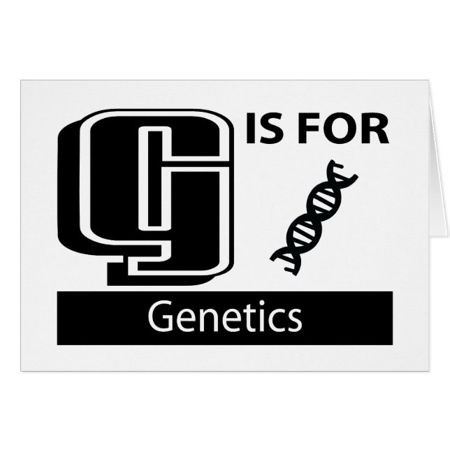 G Is For Genetics (Front Horizontal)
