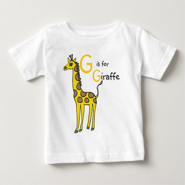 G is for Giraffe T shirt (Front)