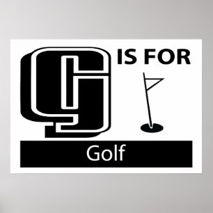 G Is For Golf Poster