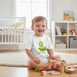 G is for Grasshopper -Cute Alphabet Learning Toddler T-Shirt