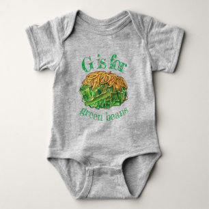 G is for Green Bean Casserole Mushroom Soup Onions Baby Bodysuit