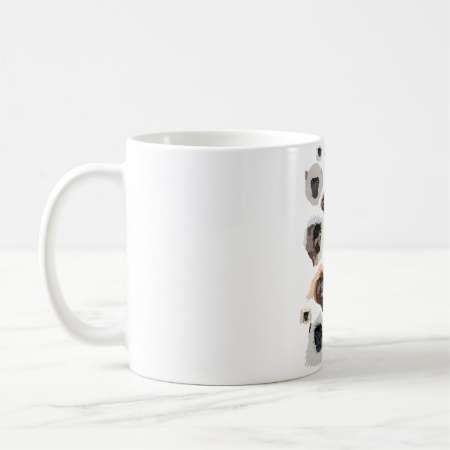 G is for Grey Langur Coffee Mug (Left)