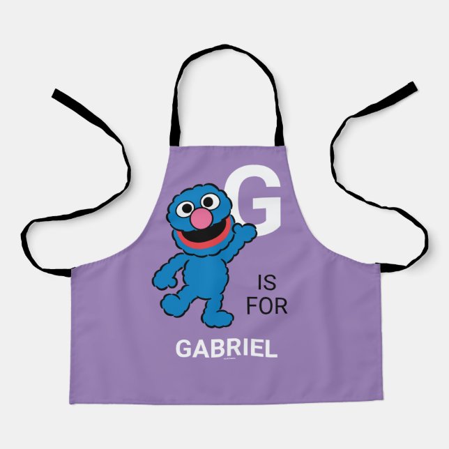 G is for Grover | Add Your Name Apron (Front)