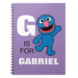 G is for Grover   Add Your Name Notebook