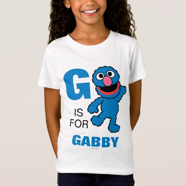 G is for Grover | Add Your Name T-Shirt (Front)