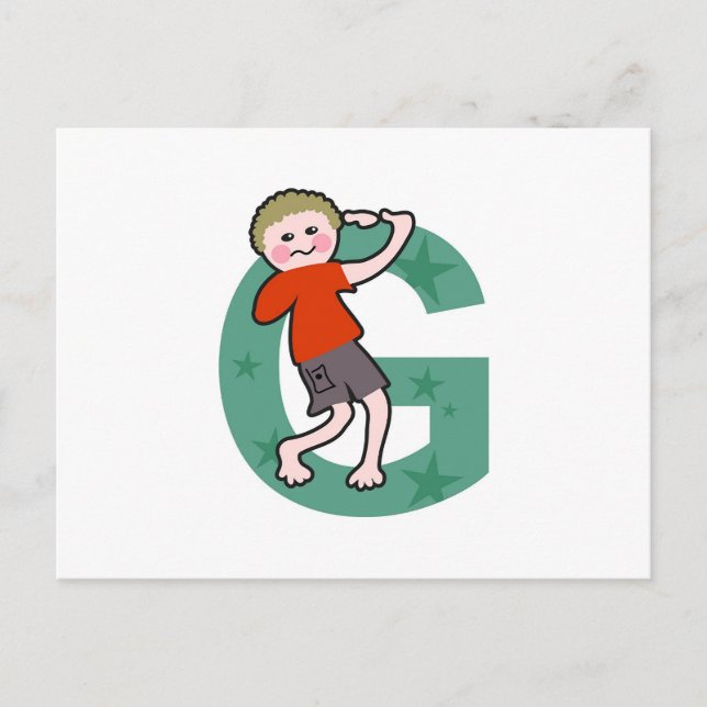 G is for postcard (Front)