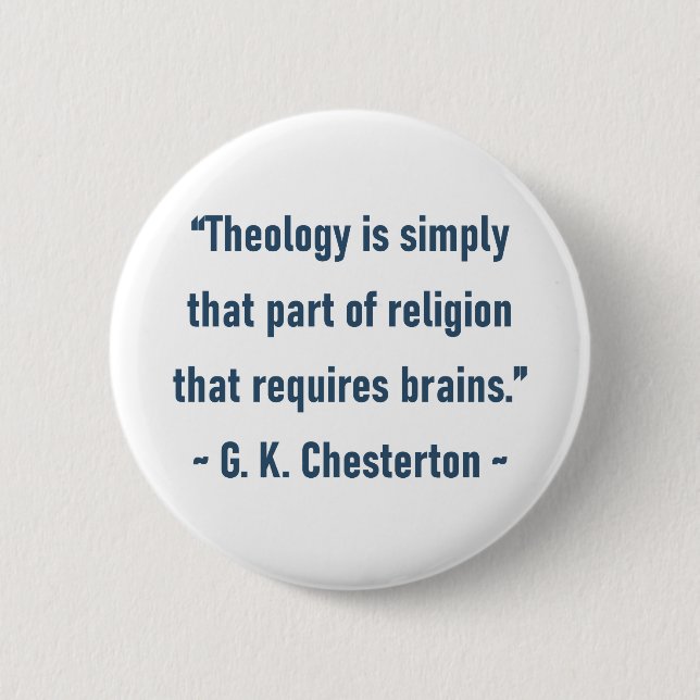 G. K. Chesterton 6 Cm Round Badge (Front)