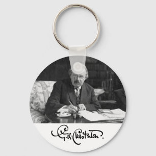 G. K. Chesterton at Work Key Ring