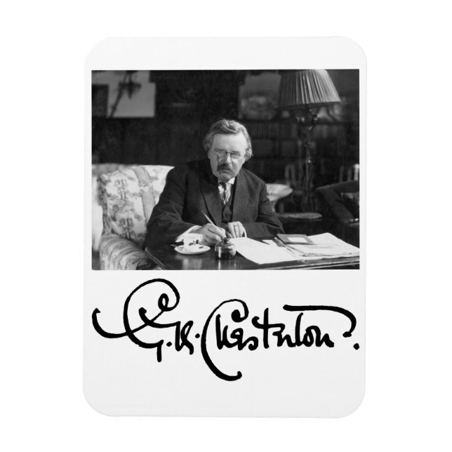 G. K. Chesterton at Work Magnet (Vertical)