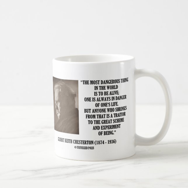 G.K. Chesterton Great Scheme Experiment Of Being Coffee Mug (Right)