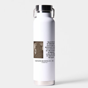 G.K. Chesterton Imagination Insanity Creative Water Bottle