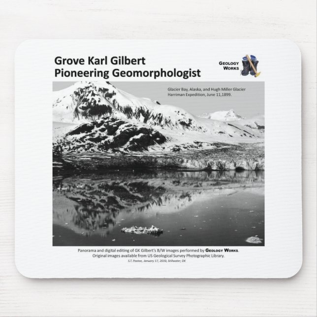 G K Gilbert IV - Pioneering Geomorphologist Mouse Mat (Front)