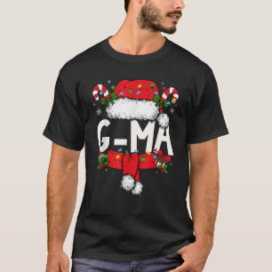 G ma Christmas Pajama Santa Claus Family Matching  T-Shirt