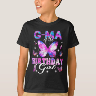 G ma of the birthday girl butterfly family T-Shirt