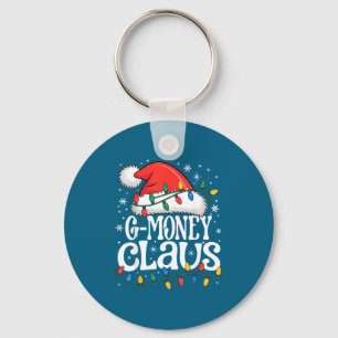G-money Claus Funny Xmas Christmas Grandma Holiday Key Ring