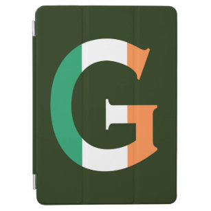 G Monogram overlaid on Irish Flag ipacn iPad Air Cover