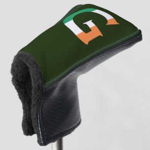 G Monogram overlaid on Irish Flag pccnt Golf Head Cover