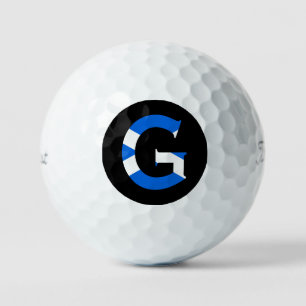 G Monogram overlaid on Scottish Flag tpv1 gbcnt Golf Balls
