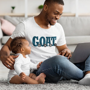 "G.O.A.T. DAD!" For Dad Graphic Print T-Shirt