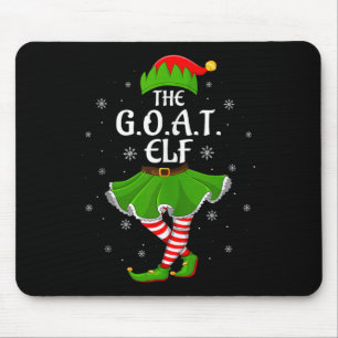 G.o.a.t Elf Christmas Family Girls Women Elf Squad Mouse Mat