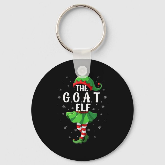 G.o.a.t Elf Christmas Girls Women Elf Squad Xmas F Key Ring (Front)