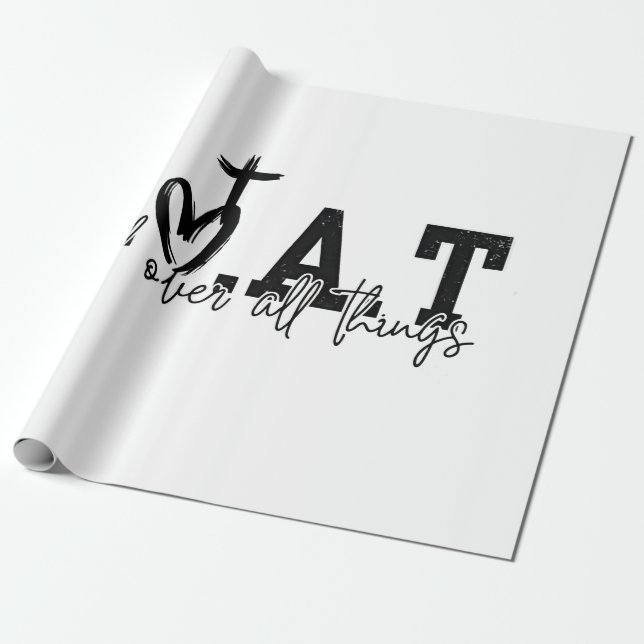 G.O.A.T God Over All Things Christian Jesus Wrapping Paper (Unrolled)