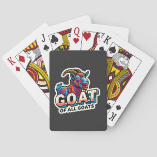 G.O.A.T. of All GOATS - Majestic Colourful Goat Playing Cards