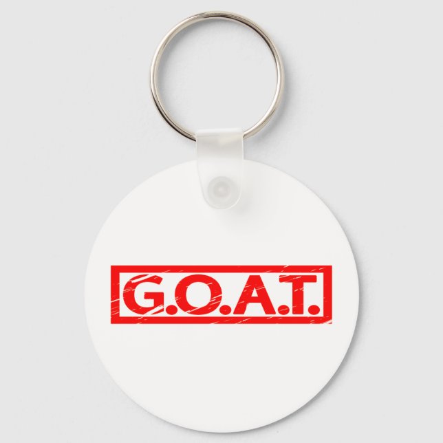 G.O.A.T. Stamp Key Ring (Front)