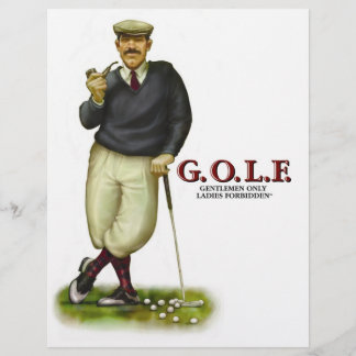 G.O.L.F. GENTLEMEN ONLY LADIES FORBIDDEN FLYER